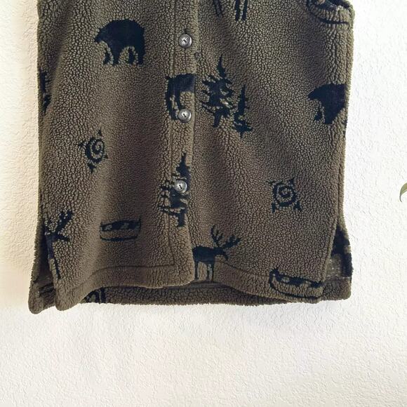Sweet Jessie Womens Teddy Fleece Button Vest Medium? Outdoors Camping Novelty - Picture 4 of 7